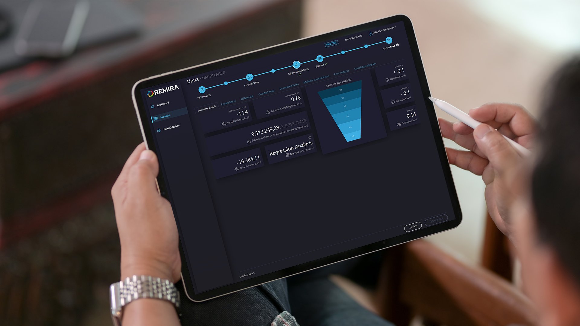 REMIRA STATCONTROL CLOUD iPad