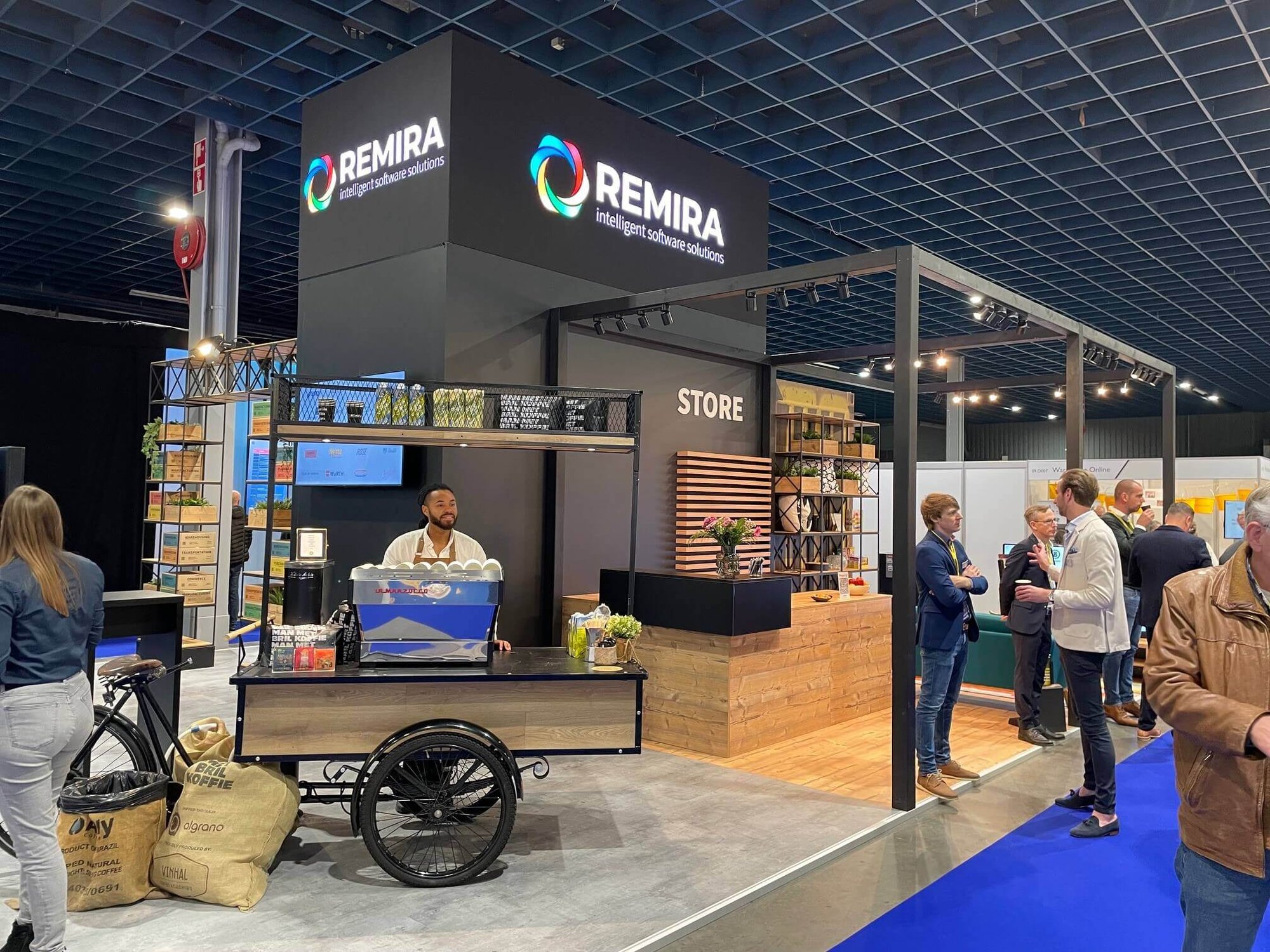 REMIRA Stand auf einer Messe