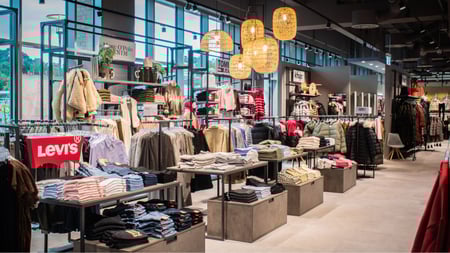 Filiale von CB Mode von innen