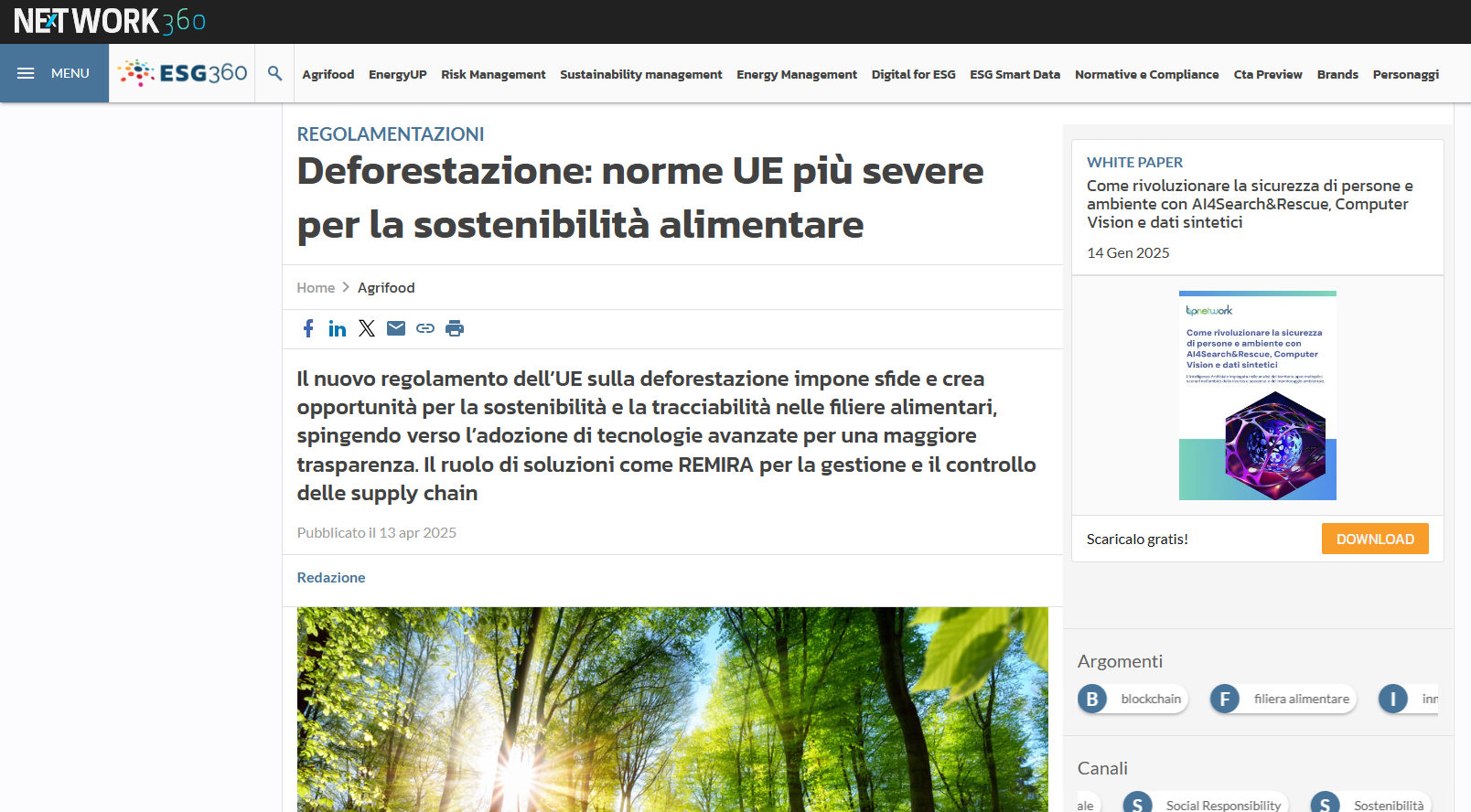 norme UE più severe per la sostenibilità alimentare - ESG 360