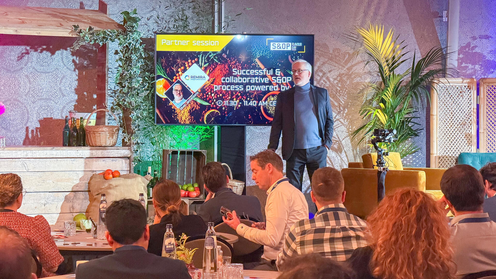 Oliver Jenneskens, CTO REMIRA, op de S & OP Flavour Day 2025